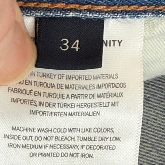 Citizens of Humanity Jeans Women 34 (42x28.5) Straight High Rise Blue Denim Neve - Picture 7 of 12